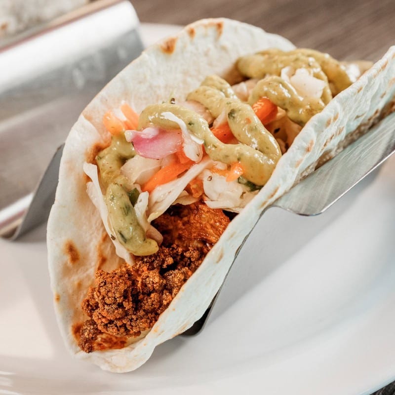 Buffalo Cauliflower Taco.