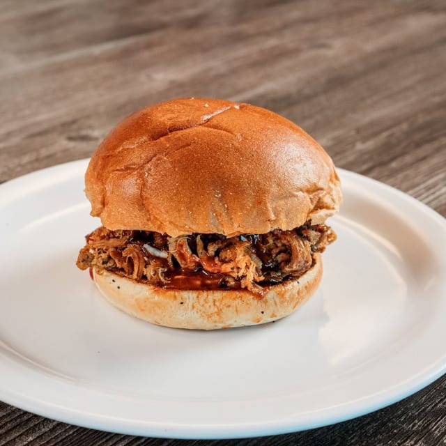 Kid's Pulled Pork Sandwich.
